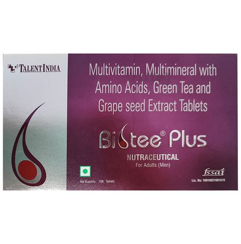 Biotee Plus Tablet: Buy strip of 10.0 tablets at best price in India .